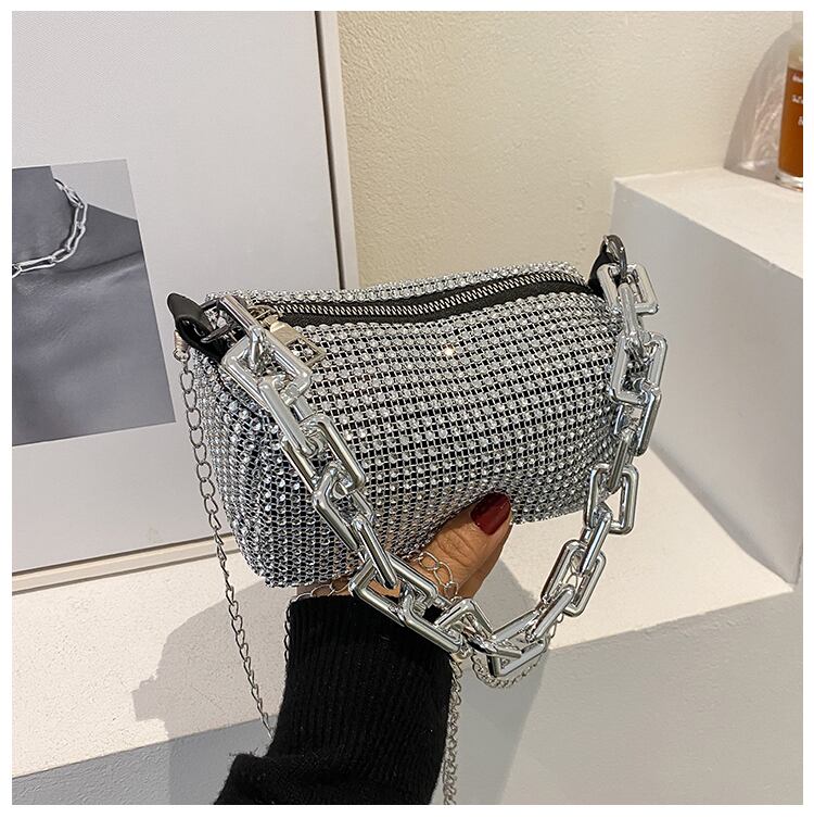 メタルメッシュ パーティーバッグ ミニバッグ キラキラ シルバー ヴィンテージ 通販 メタルメッシュ ミニバッグ ショルダーバッグ パーティーバッグ