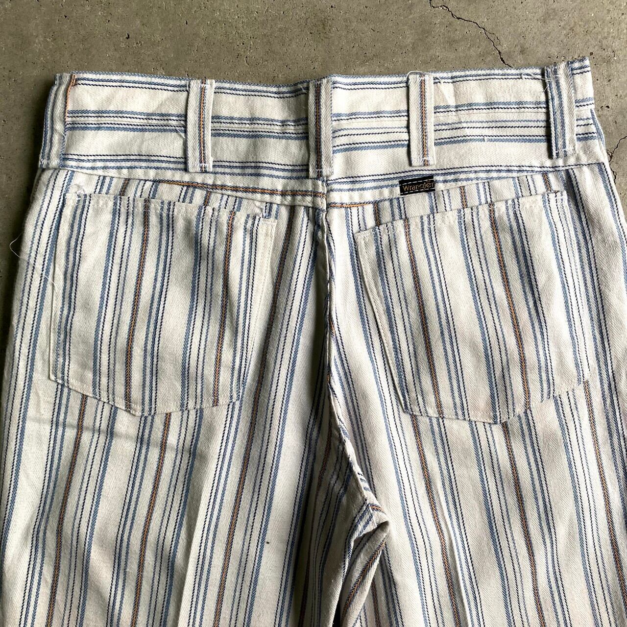 70年代 USA製 Wrangler ラングラー ストライプ フレアパンツ ブーツ 