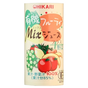 15本　有機フルーティーMixジュース+野菜 １９５g　ヒカリ
