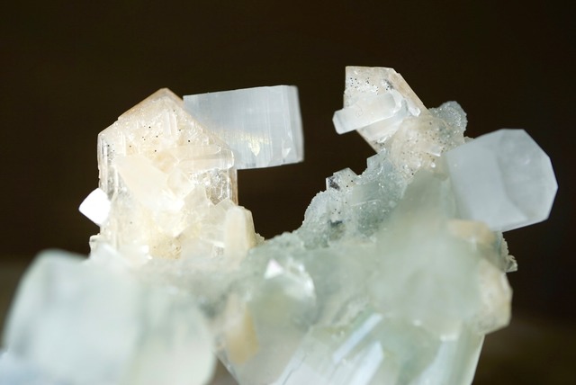 アポフィライト/カルセドニー/スティルバイト Apophyllite/Chalcedony/Stilbite 1391