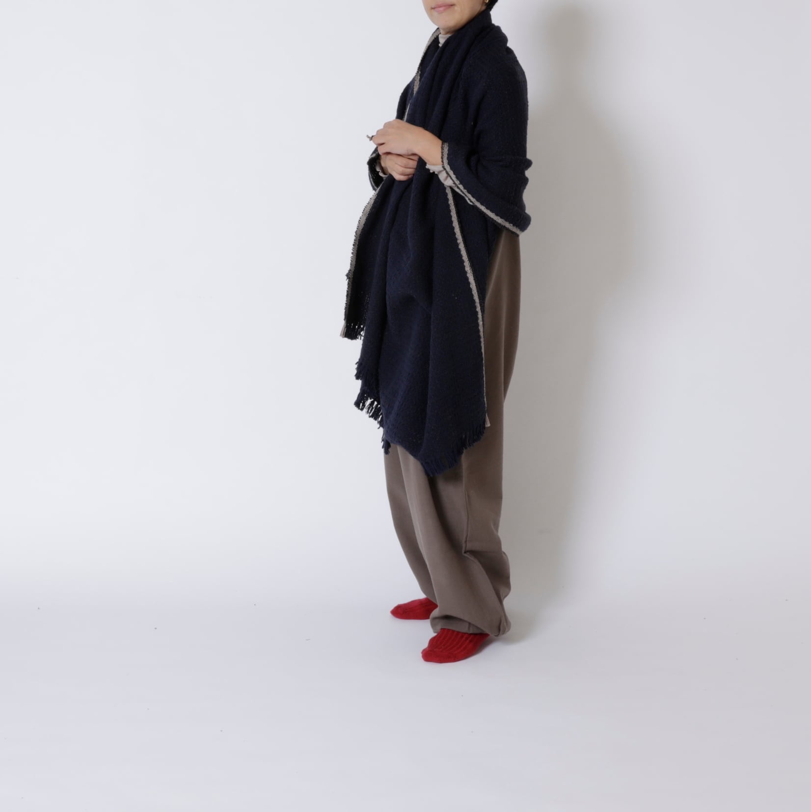 Suno & Morrison / オーガニックコットン ガラ紡ブランケットストール