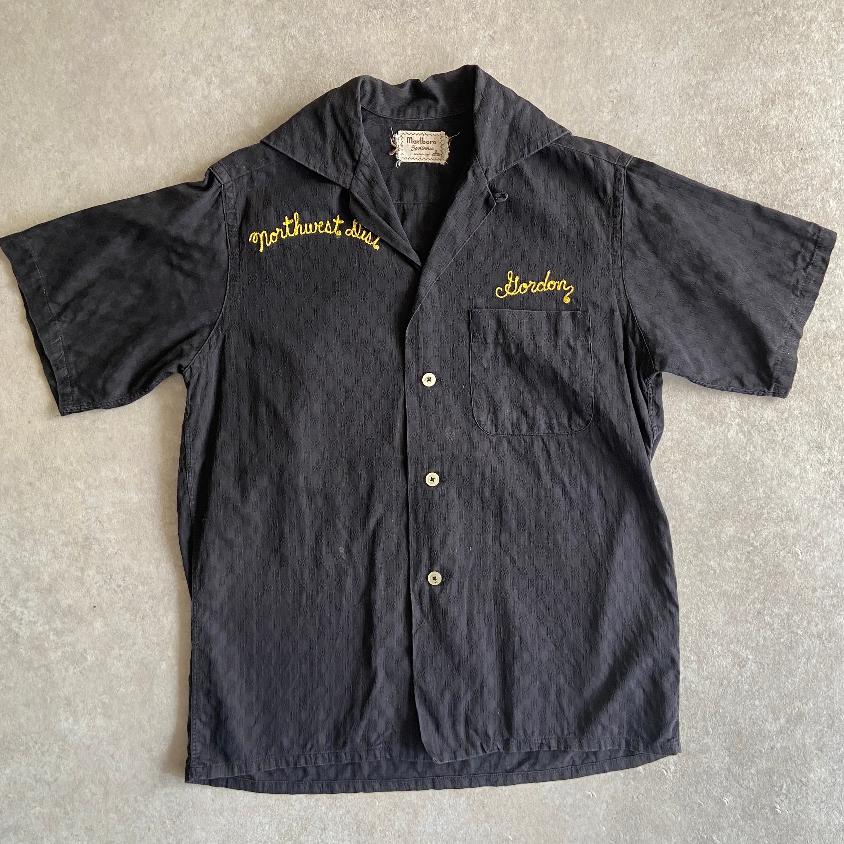 1950s Marlboro Bowling Shirt S H361