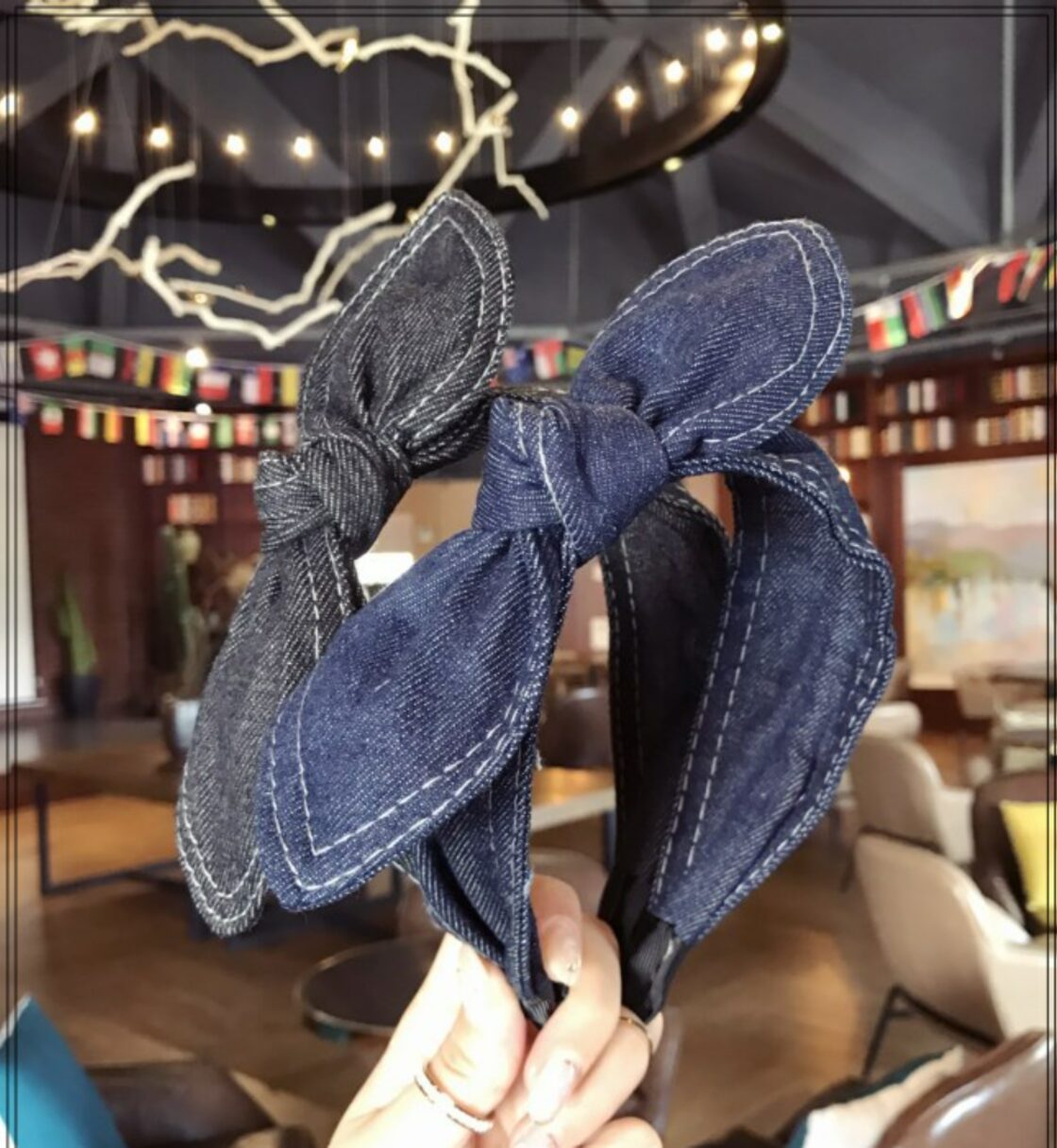 新品！大人気♡デニム リボン カチューシャ | Pay ID