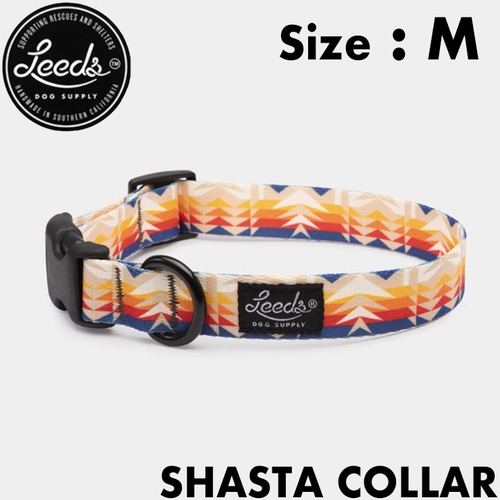 【送料無料】Leeds Dog Supply リーズドッグサプライ COLLAR 首輪 SHASTA Mサイズ