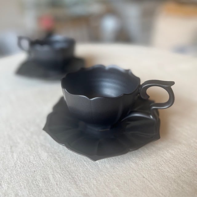 臼杵焼 輪花デザート皿 L 白 新品未使用 6枚 セット 受注生産 幻の