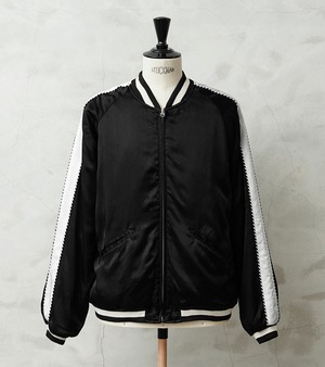 WAIPER.inc “Suka” Rayon Satin Souvenir Jacket – BLACK / WP138