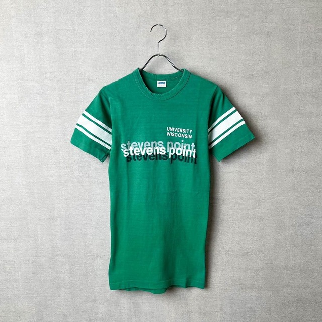 [VINTAGE] 73〜82'S CHAMPION stevens point FOOTBALL TEE