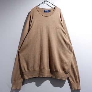 "Ralph Lauren" Brown Merino Wool Knit