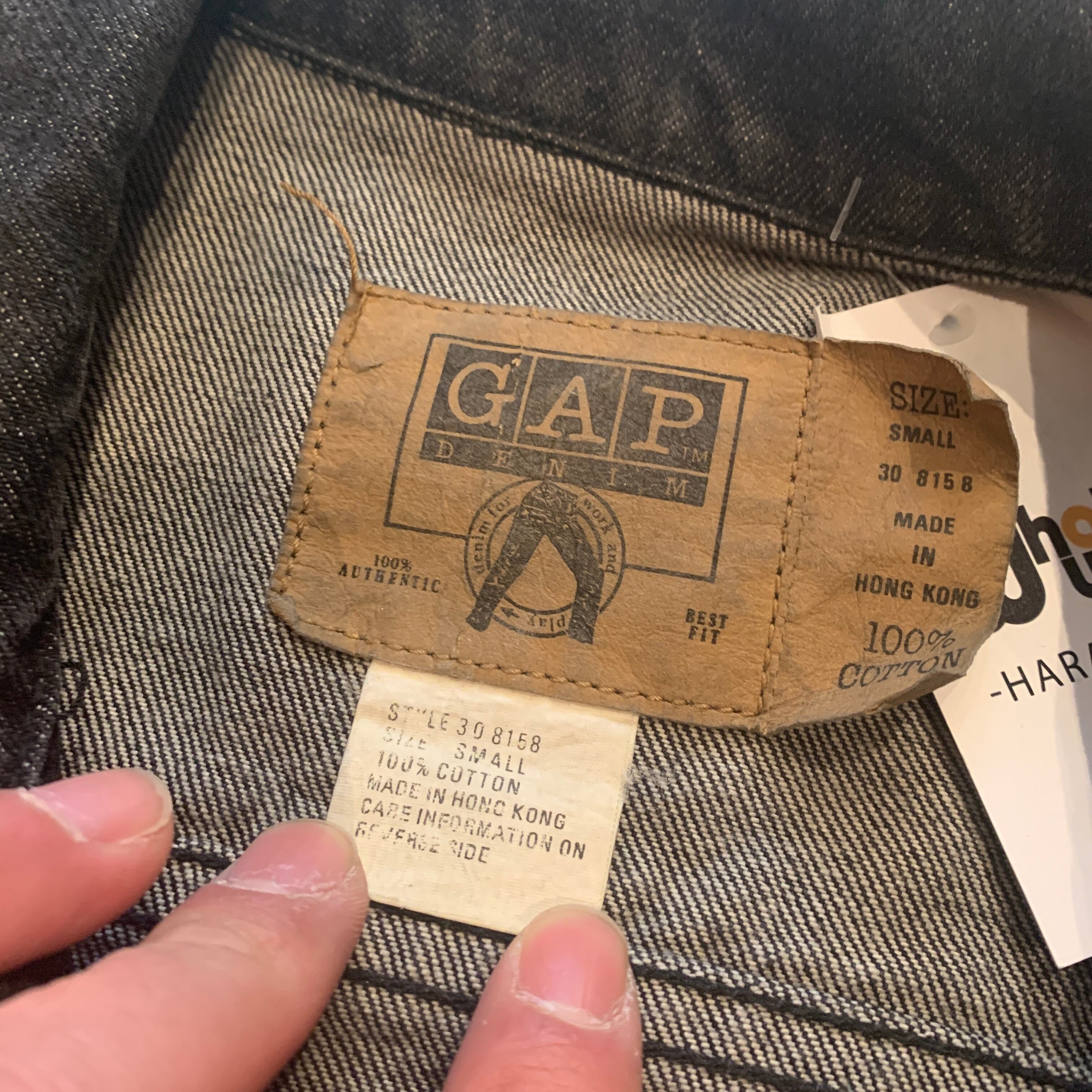 90s GAP DENIM black denim jacket【高円寺店】 | What'z up