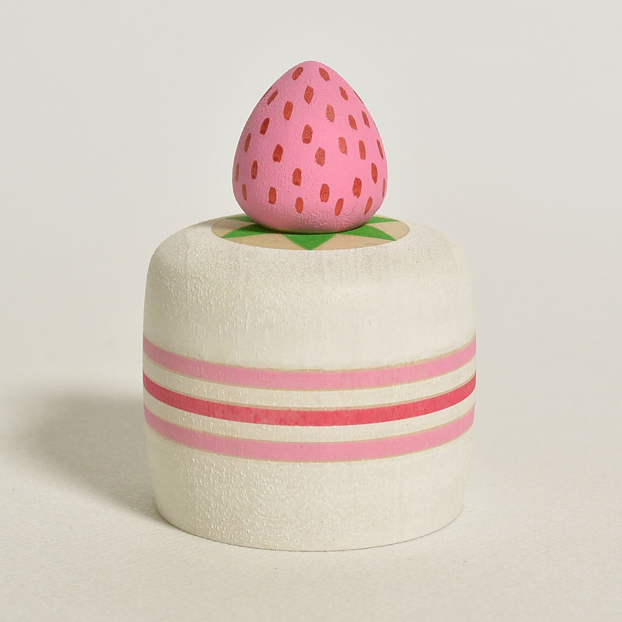いちごケーキちゃんえじここけし 約1.5寸 約4.5cm 鈴木明 工人（作並系