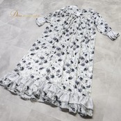 ベリーダンス 衣装 ファラーヒドレス グレイ系 花 花柄 ラインストーン 光沢 薄い キラキラ フリル 華やか ダンス衣装 イベント ステージ 長袖 おしゃれ レディース かわいい ロング ブラック系