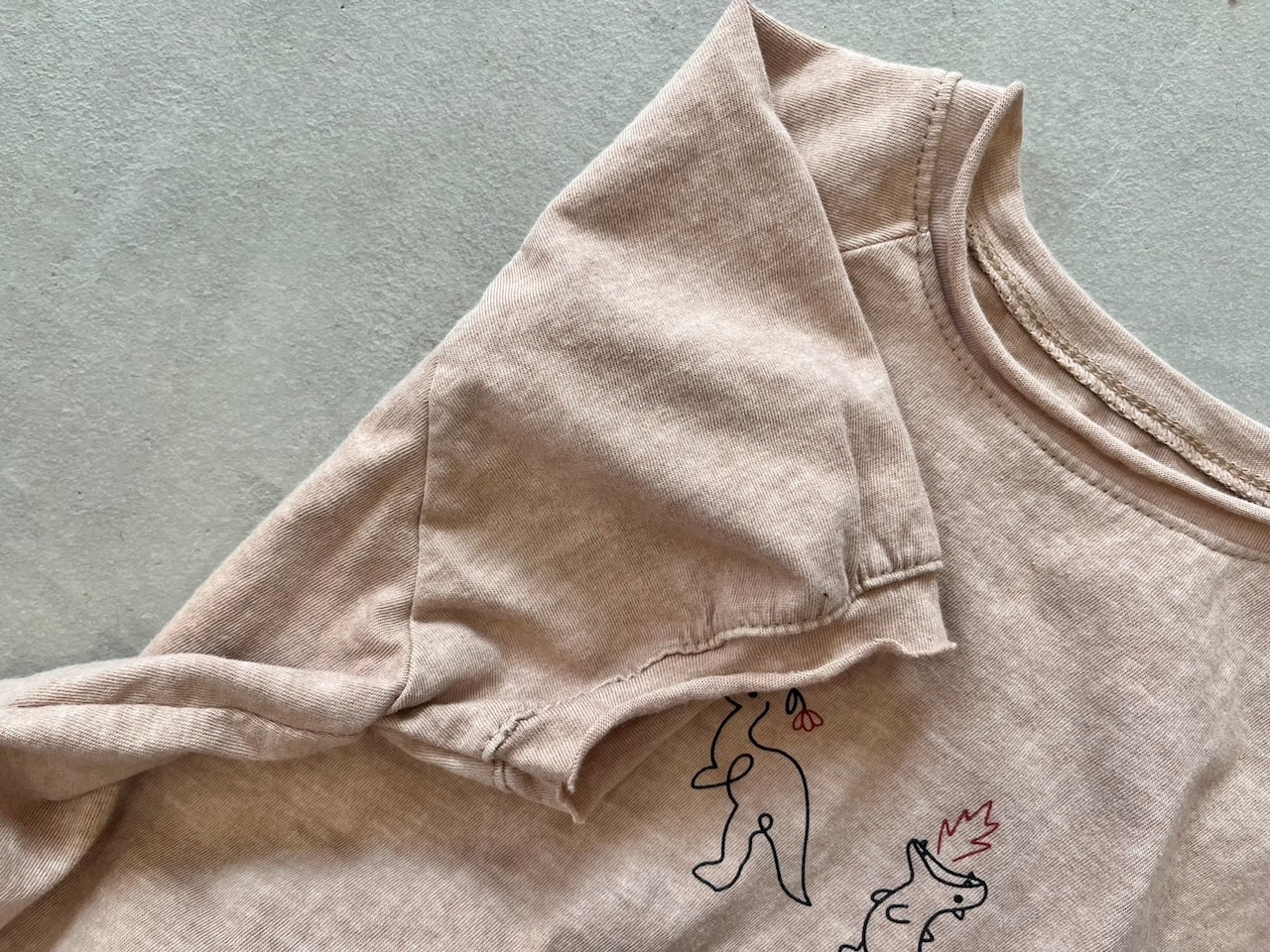【anggo】だいなそーTシャツ 80〜120cm ブラウン 230509 - 15