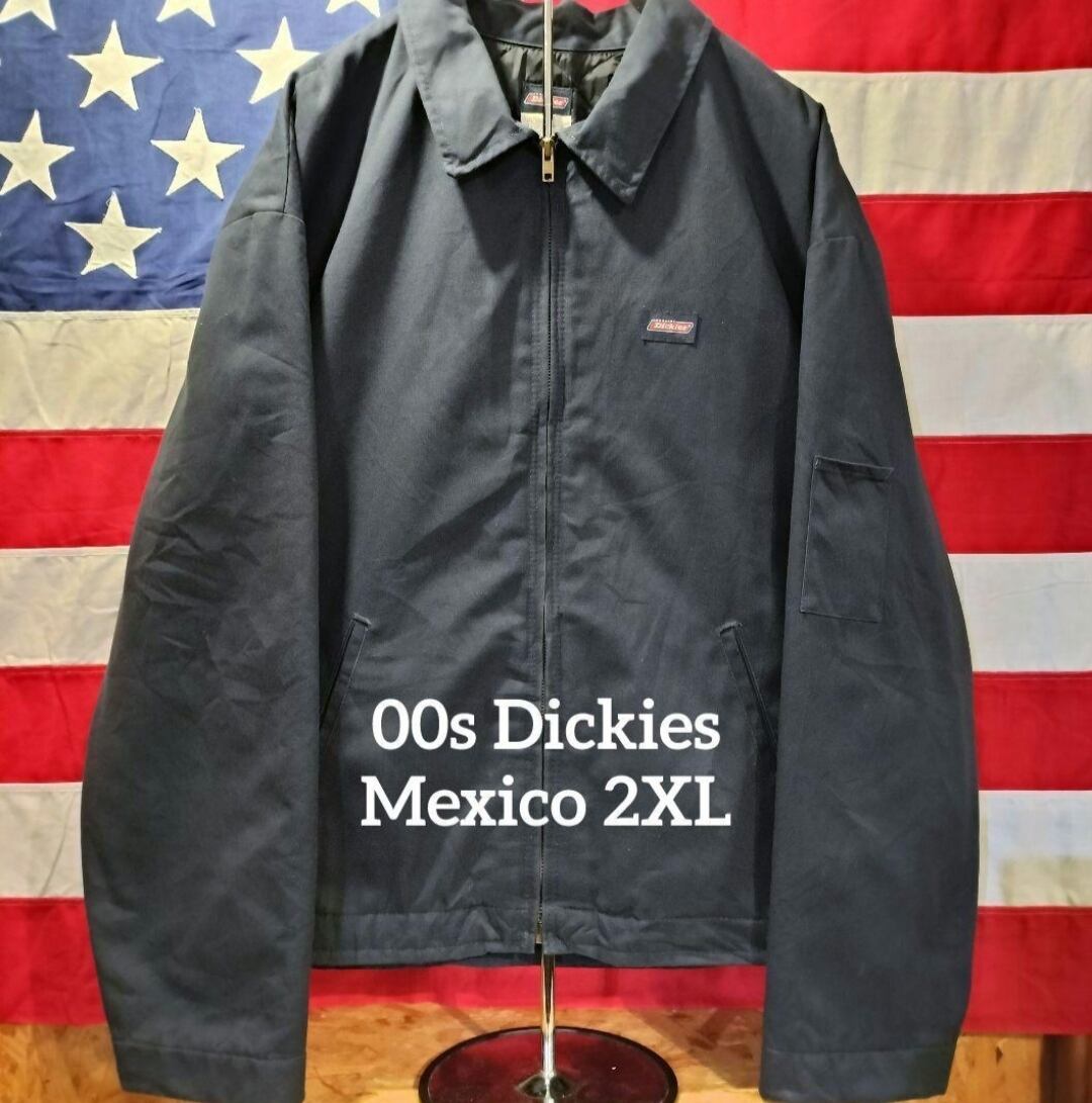 Used ジャケット◆2XL 濃紺 90s Dickies ワークジャケット メキシコ製◆ヴィンテージ USA古着