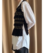 black velour sleeveless tops-5029-10