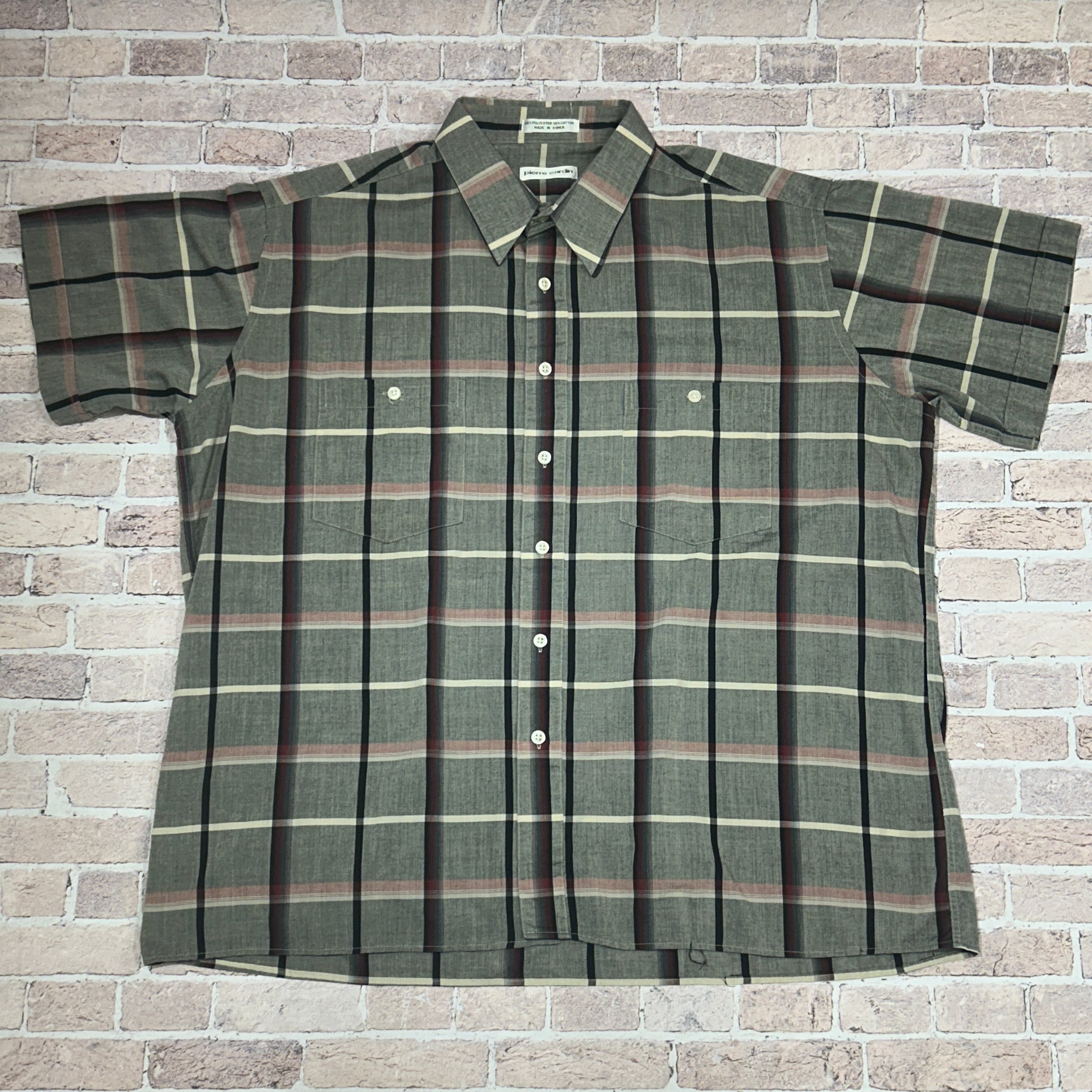 PIERRE CARDIN S/S COTTON CHECK SHIRT | safarionline