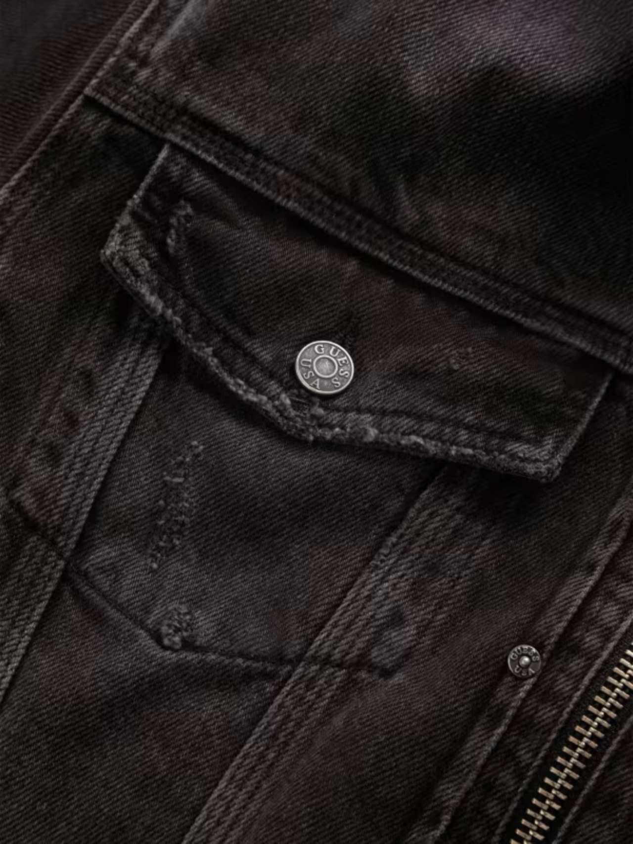 GUESS USA /  GUSA ZIP-UP TRUCKER JACKET