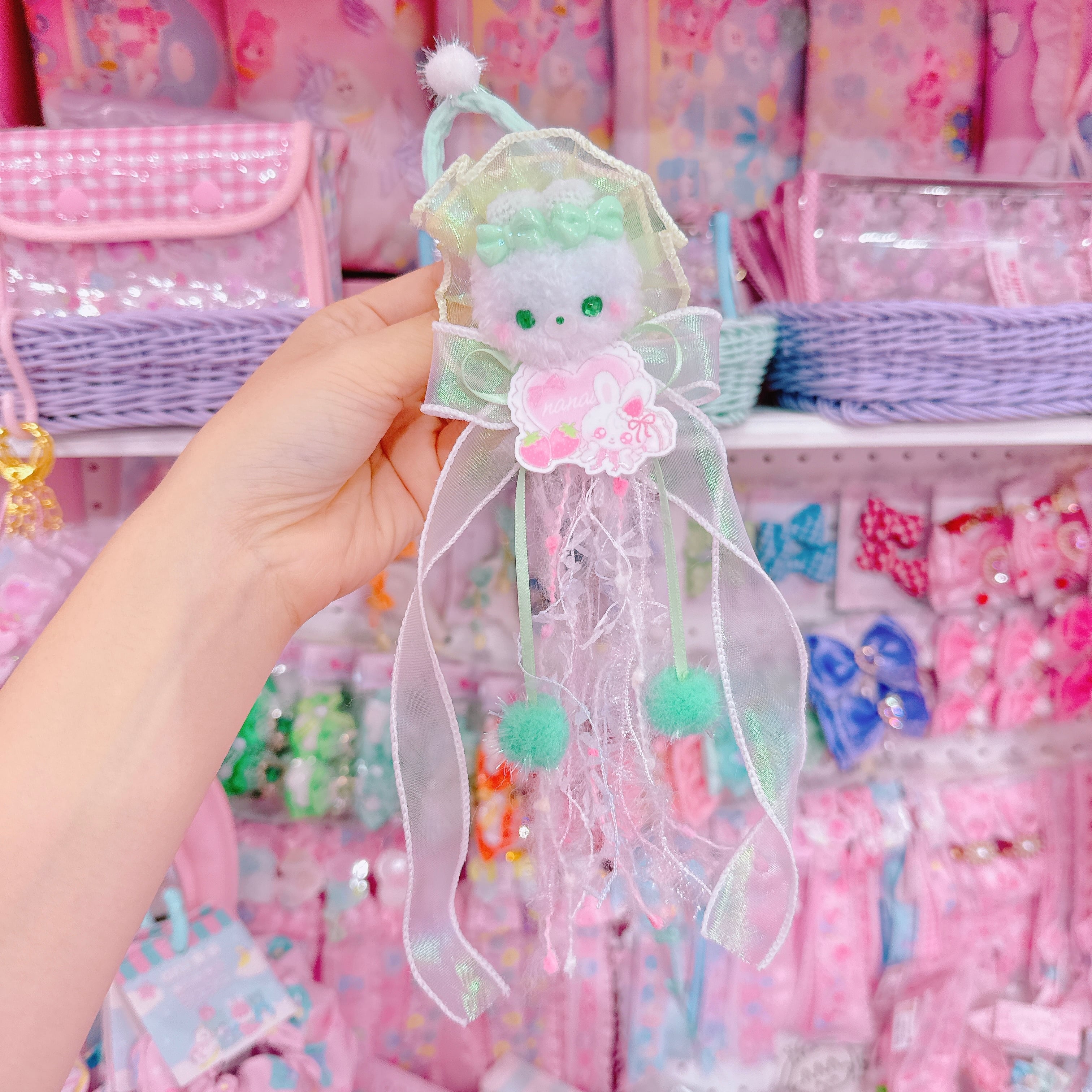 【M4】57-14うさぎマスコットヘアゴム