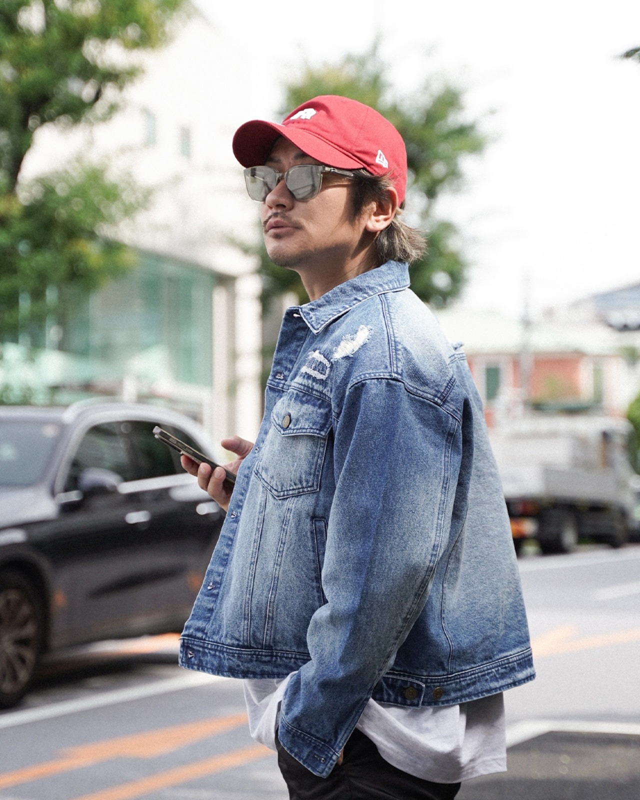 【#Re:room】VINTAGE DAMAGE DENIM JACKET［REJ144］