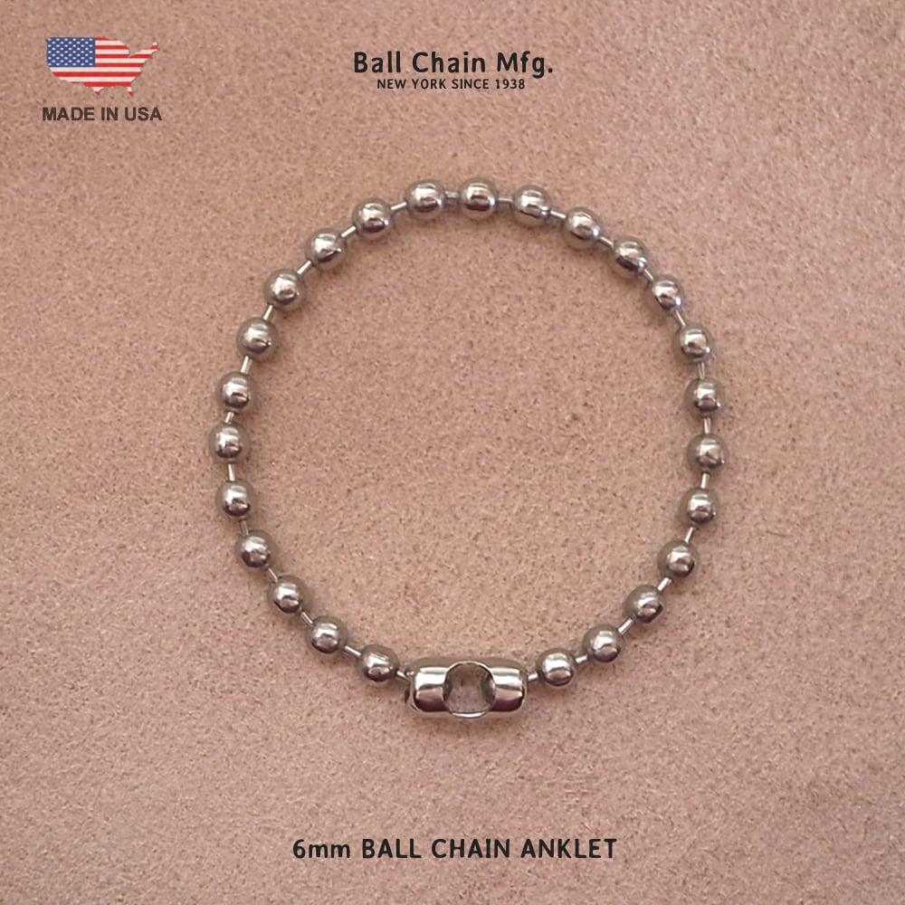 6mm BALL CHAIN ANKLET / 6mm ボールチェーンアンクレット