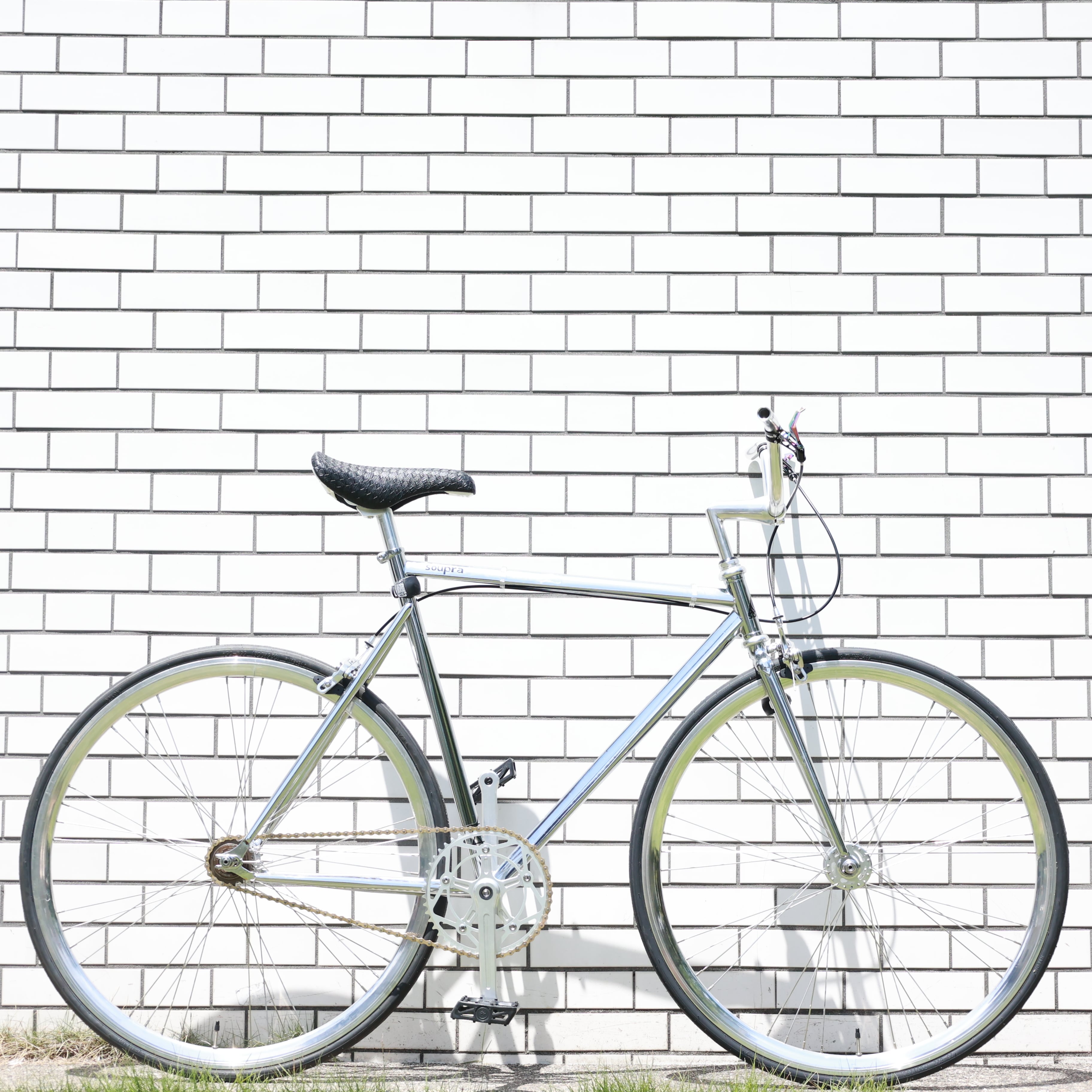 FUN 700C SOUPRA, Chrome】サイズ55 クロモリ ピストバイク シングル