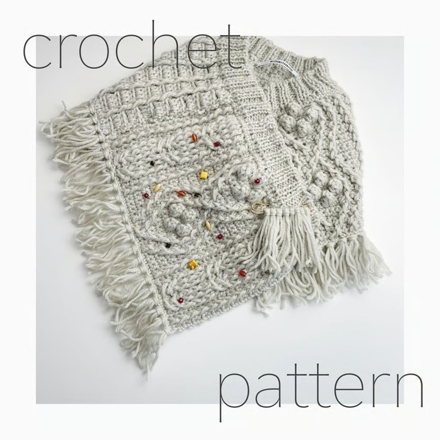 [Pattern] ケーブル編みの襟まき