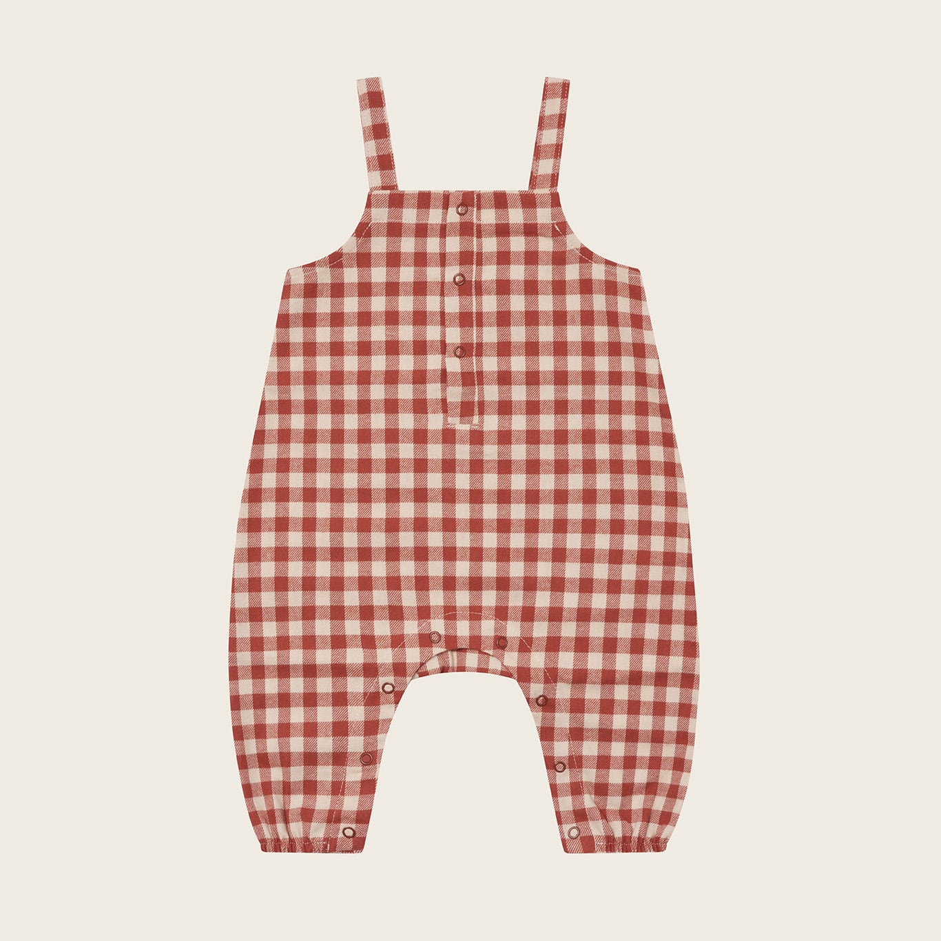 organic zoo / Paprika Gingham Salopette / 3-6M・6-12M