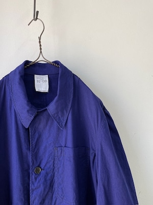 1960's Deadstock French Blue Military Work Coat (1960年代フランス 綺麗なブルーのワークコート)