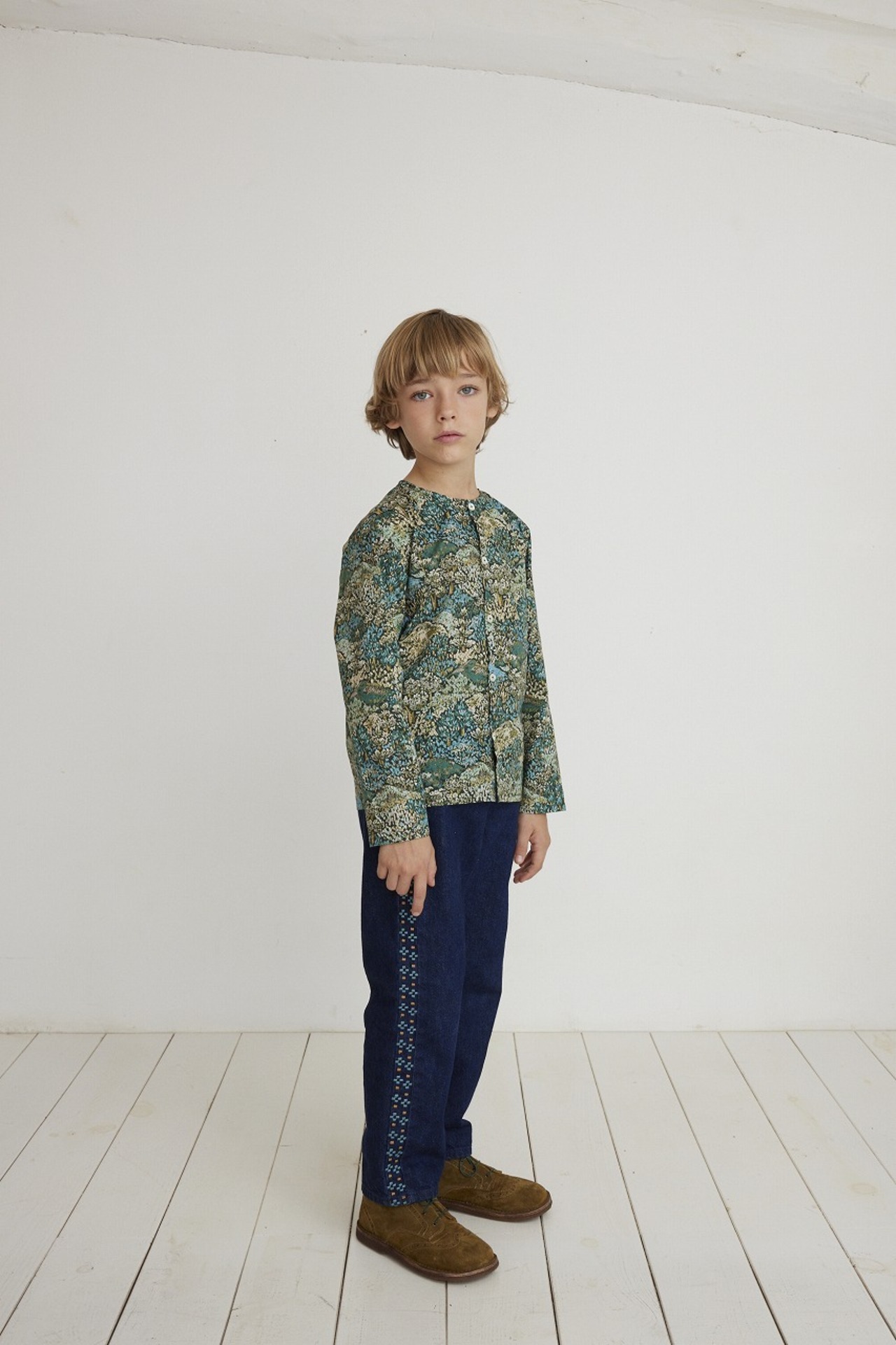 ＜BEBE ORGANIC＞エンブロイダリー ストレートデニムパンツ Tate Pants - 6