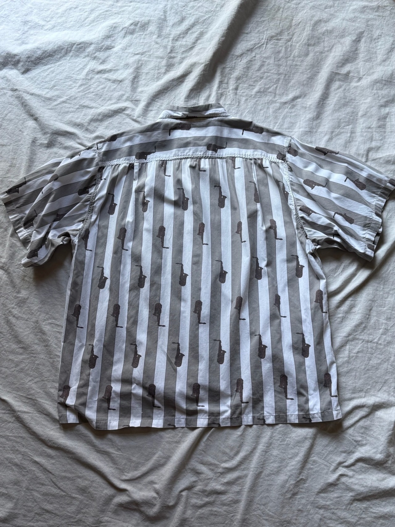 Sax printed boder S/S shirt