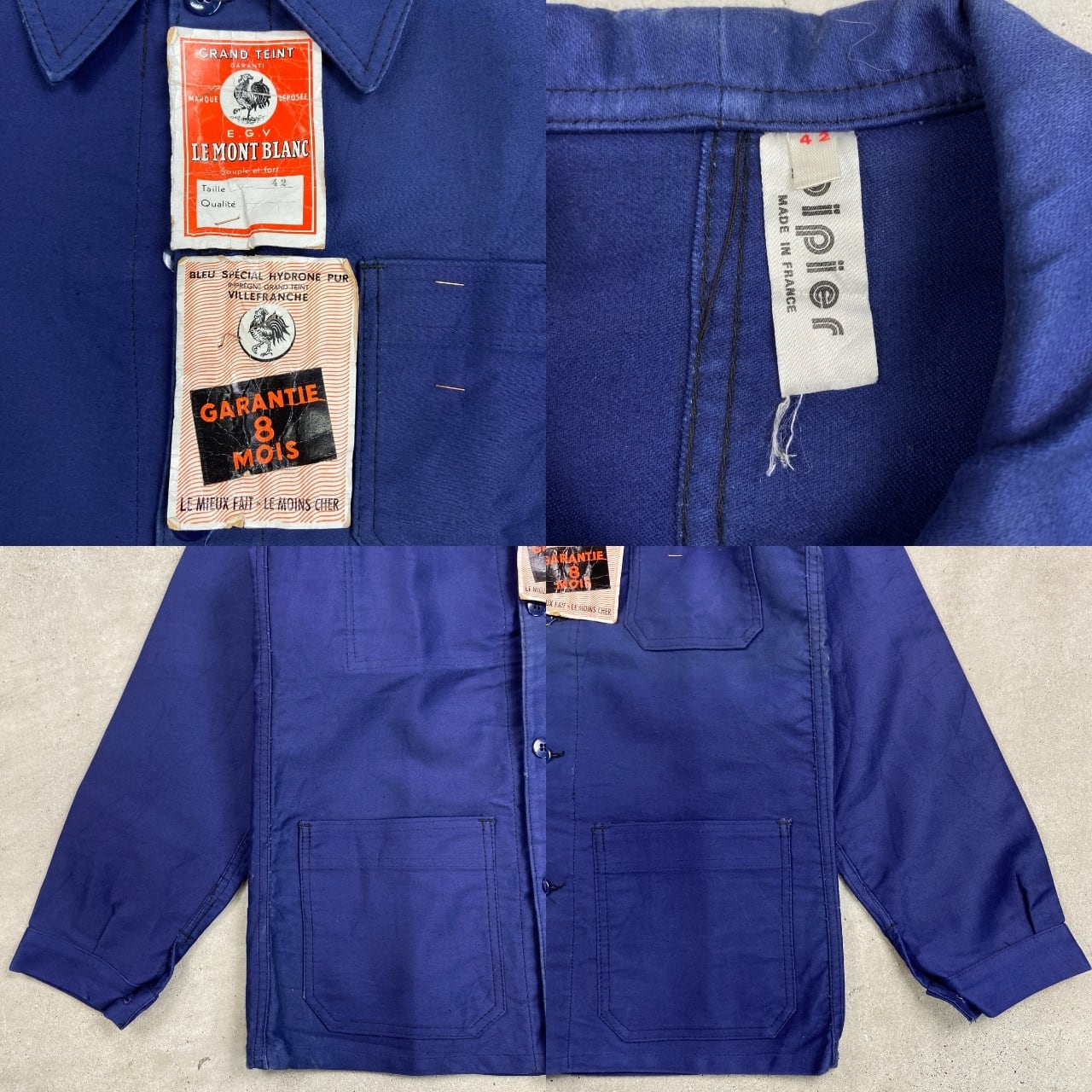 DEAD STOCK NOS 60年代 フランス製 Pipier GRAND TEINT ブルー