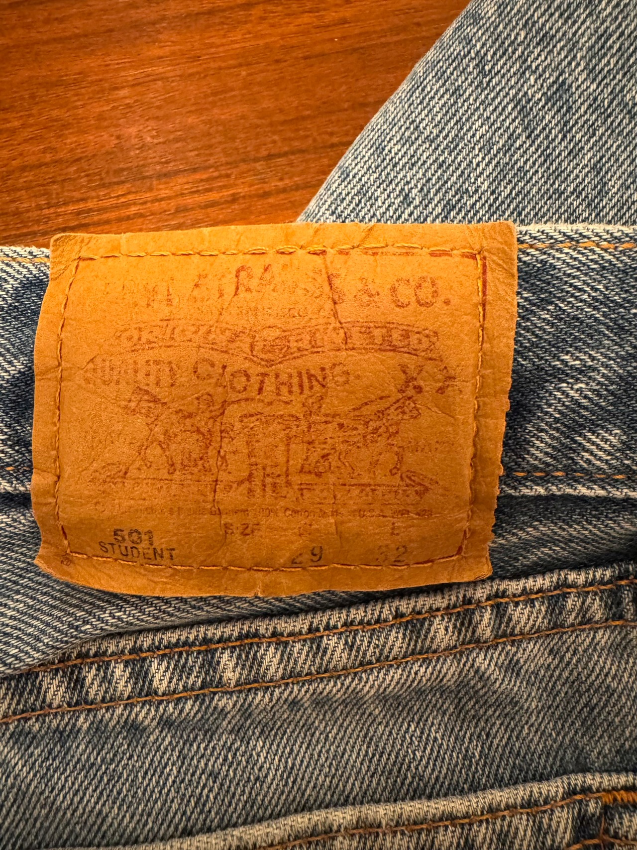 90s Levi's 501 Student Made in USA Denim Pants