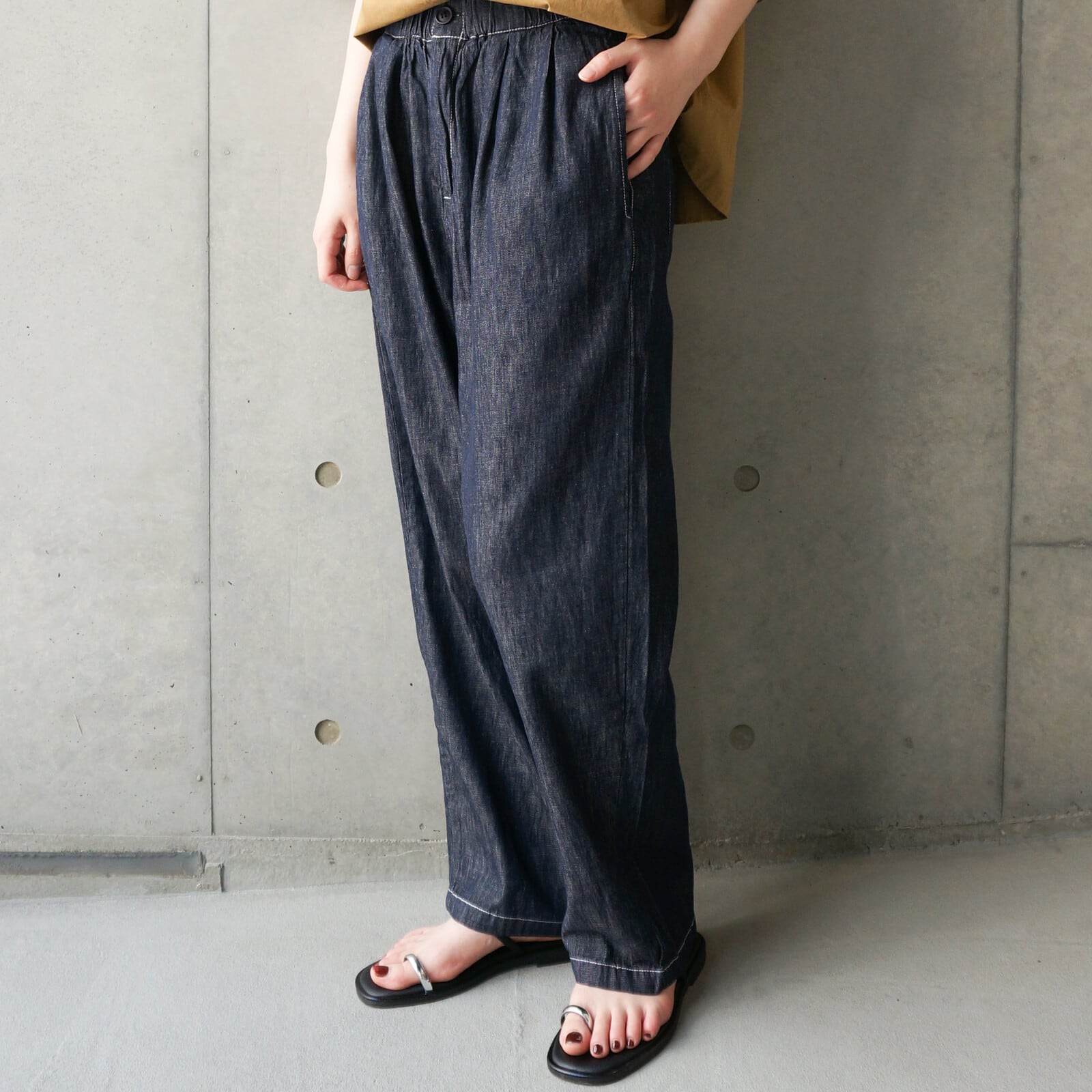 【closet meii】 デニムパンツ|コットンリネン