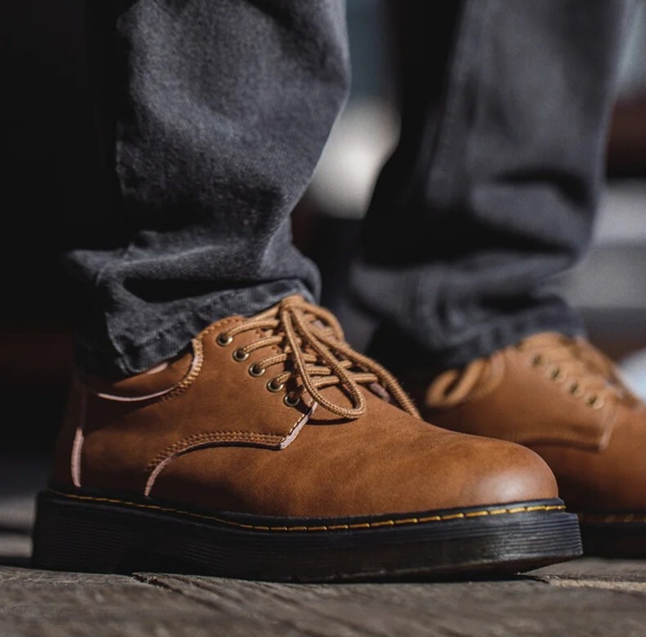 Split Leather Lace-Up Shoes / スプリット レザー レースアップ シューズ