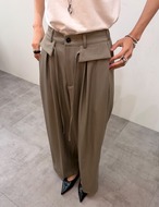 【新作5％OFF・3日間】2Pocket Pin-tuck Wide Slacks_3colors