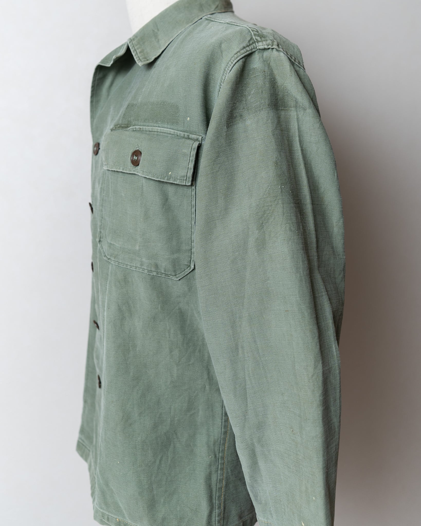 ★50s us military★utility shirt 1st mint