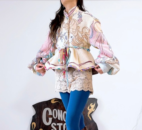 F様オーダー専用　　　Vintage ラグ　peplum jacket