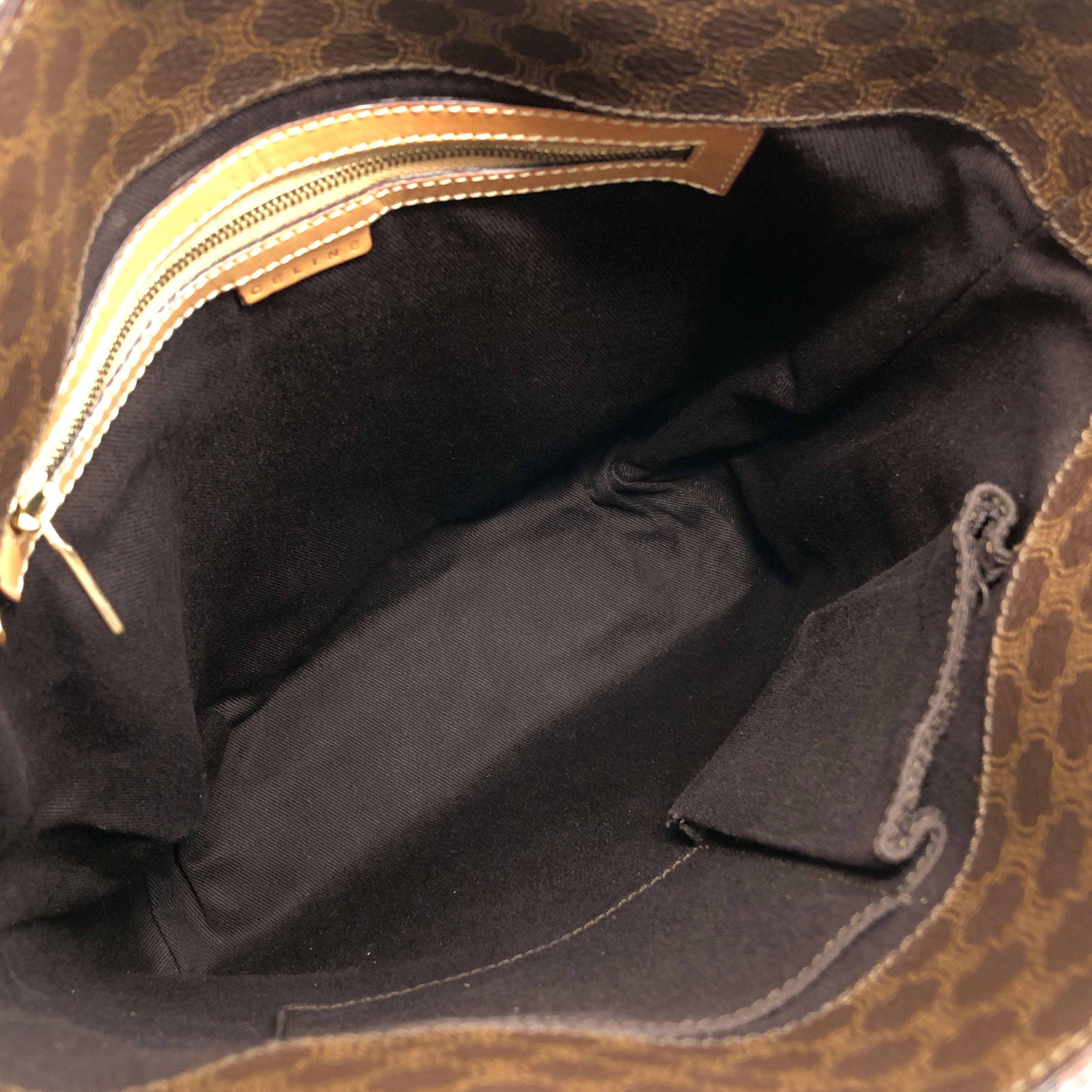 CELINE セリーヌ マカダム トートバッグ ブラウン PVCレザー vintage