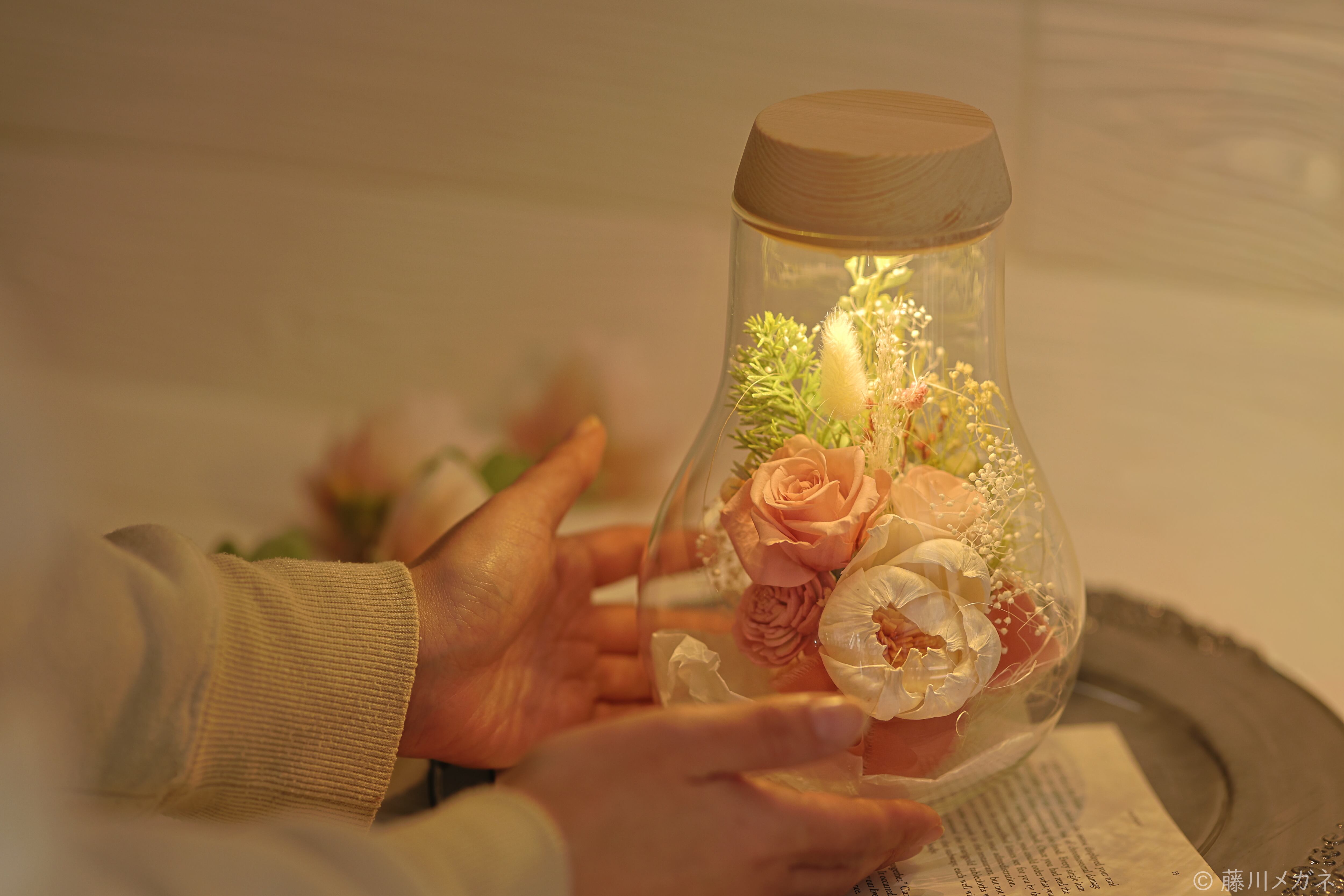 ライティングボトルフラワー <電球型>