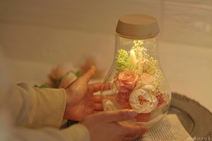 ライティングボトルフラワー <電球型>