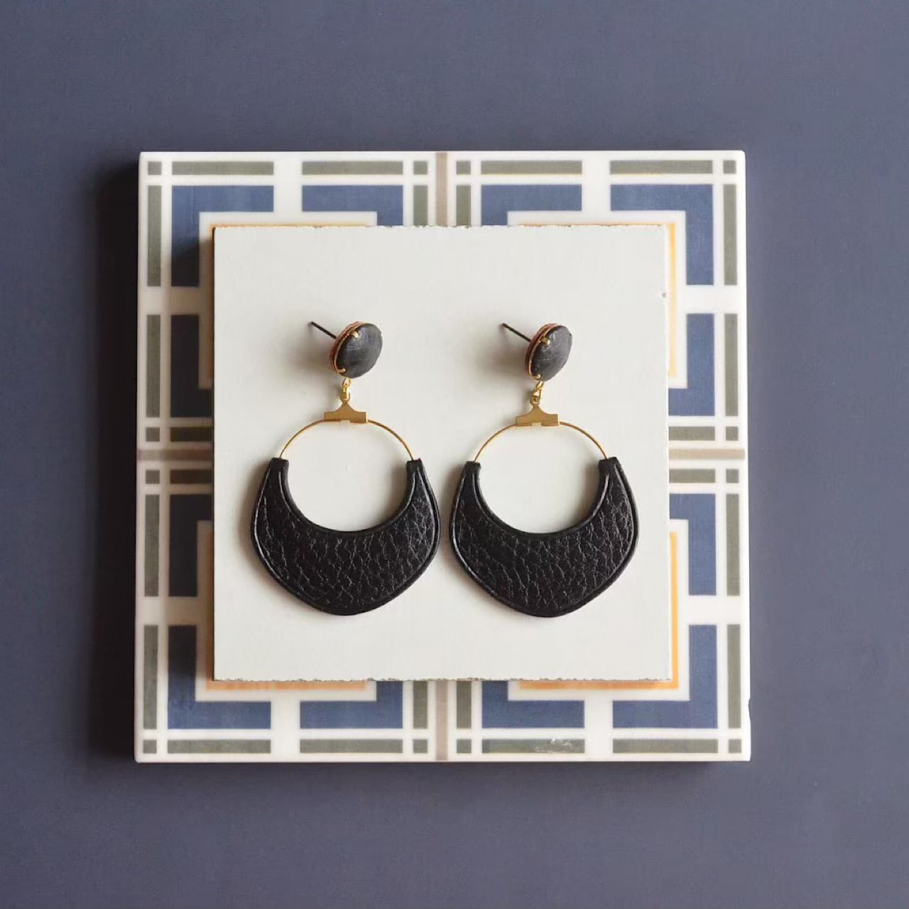 leather pierce/earring 《Tosaka》2colors