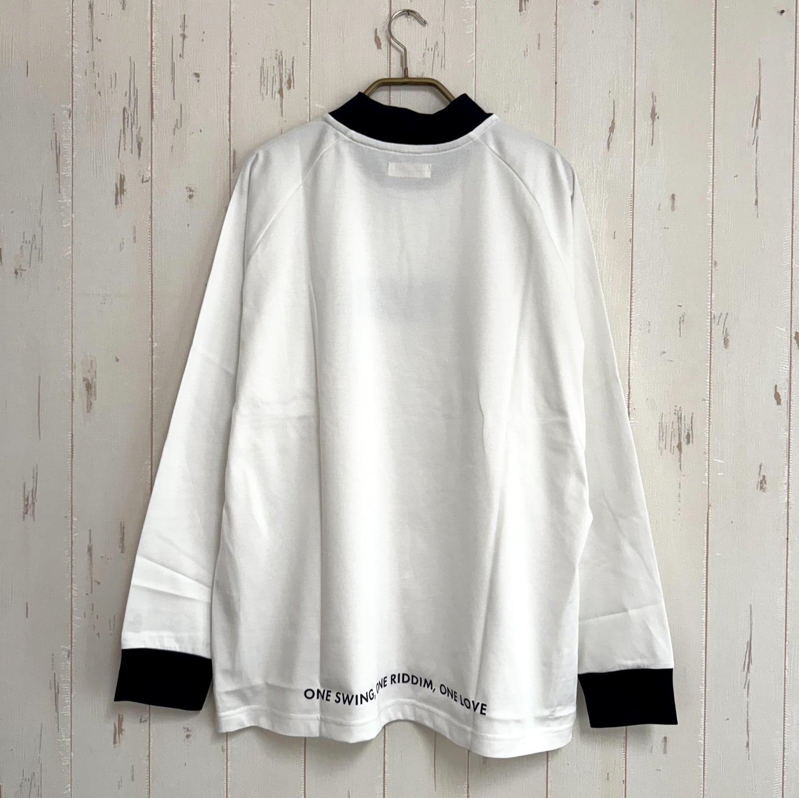 新品 8gshoot PLATING S/S MOCK NECK TEE L PLATING L/S BOX LOGO MOCK NECK TEE -WHITE- | 8G SHOOT WEBSTORE