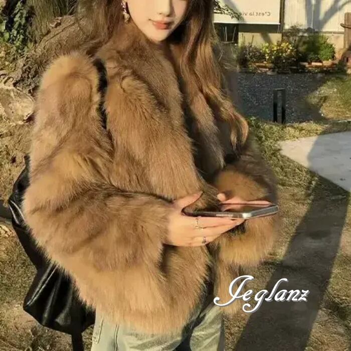 ファー エコファ ジャケット ブルゾン アウター ファンシー (MB518)φ