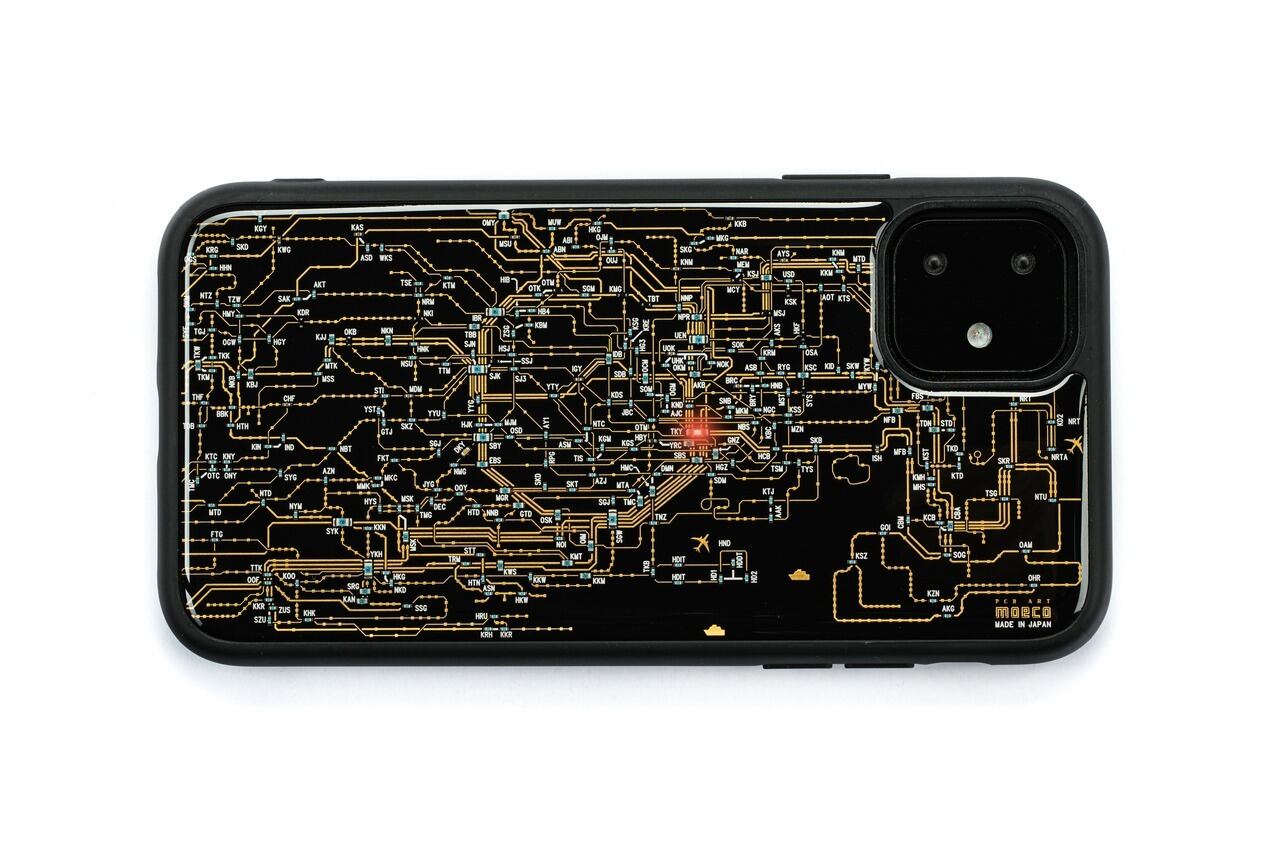 FLASH 東京回路線図 iPhone 11 ケース | PCB ART moeco