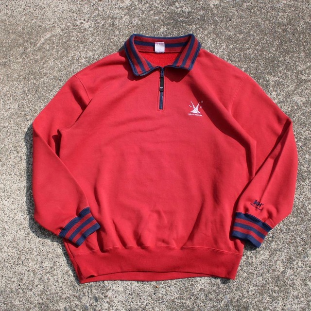 【LLサイズ】90's HELLY HANSEN オールドロゴ刺繍 フェード◎古着 スウェット
