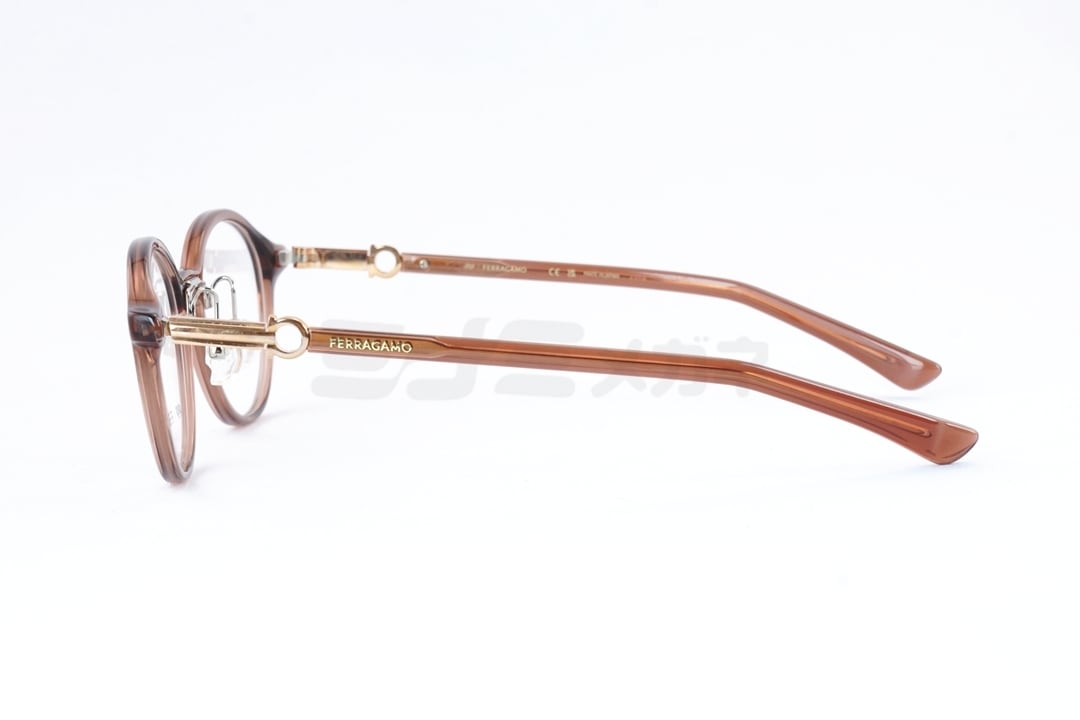 999.9×Ferragamo クリア メガネ SF9014 601 コラボモデル アジアン