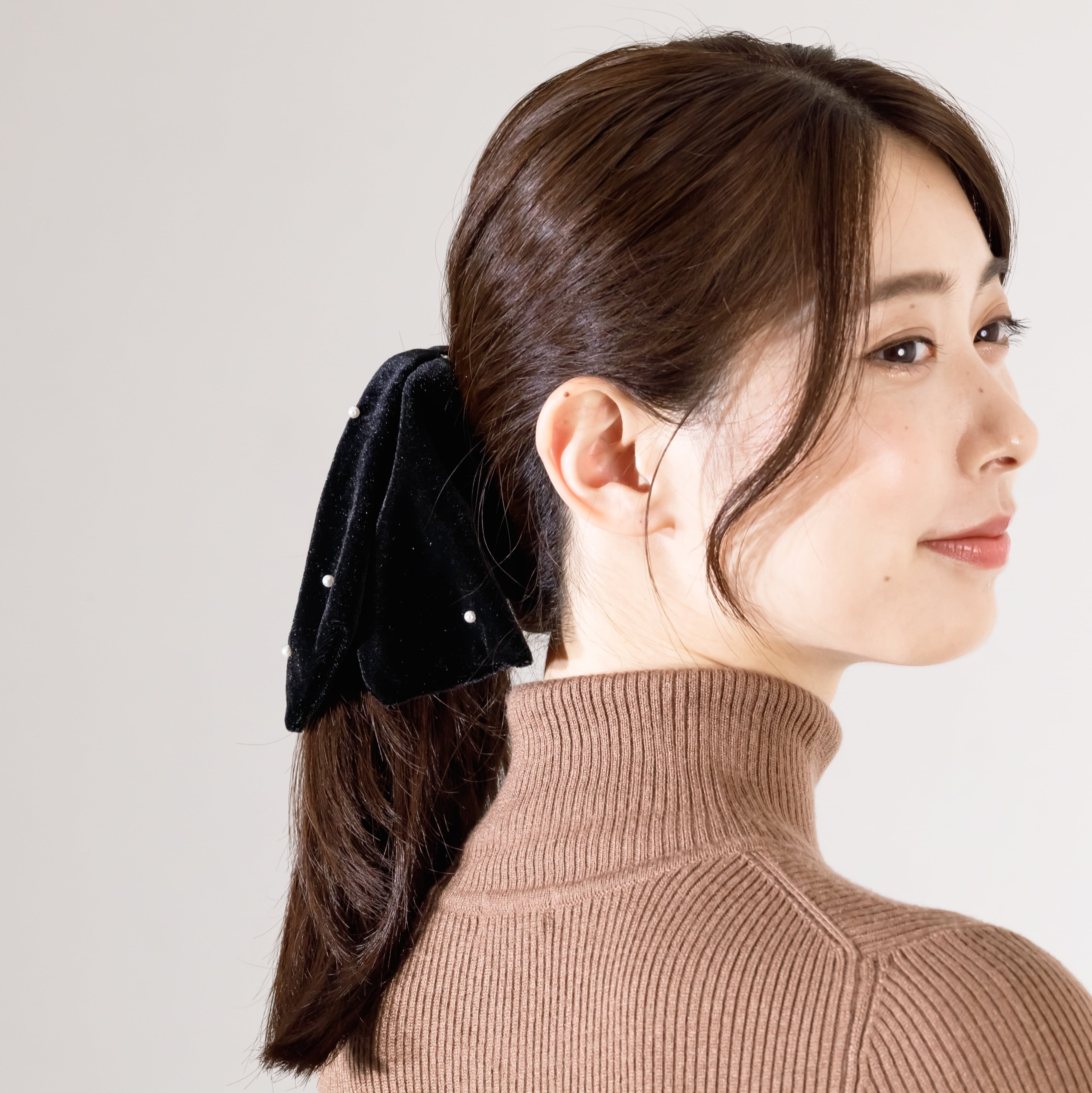 ベロアリュクスリボンバレッタ | ヘアアクセサリーブランド