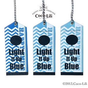 3type card tag／Light it up BLUE
