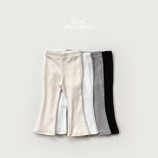 【取寄】white sketchbook｜bootcut leggings｜ブーツカットレギンス｜5-17｜kids&jr｜26 spring