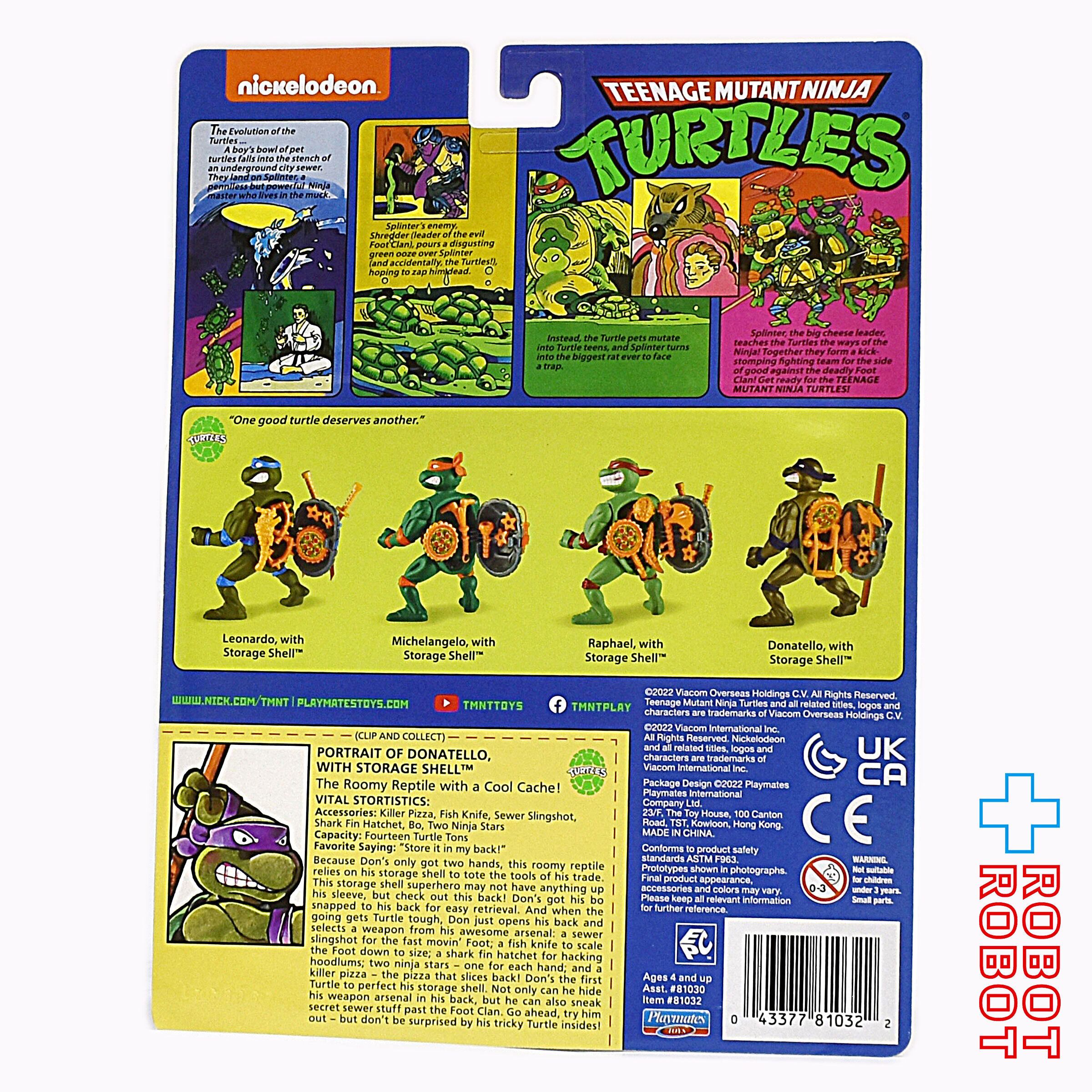 プレイメイツ タートルズ TMNT ストレージシェル ドナテロ アクション 