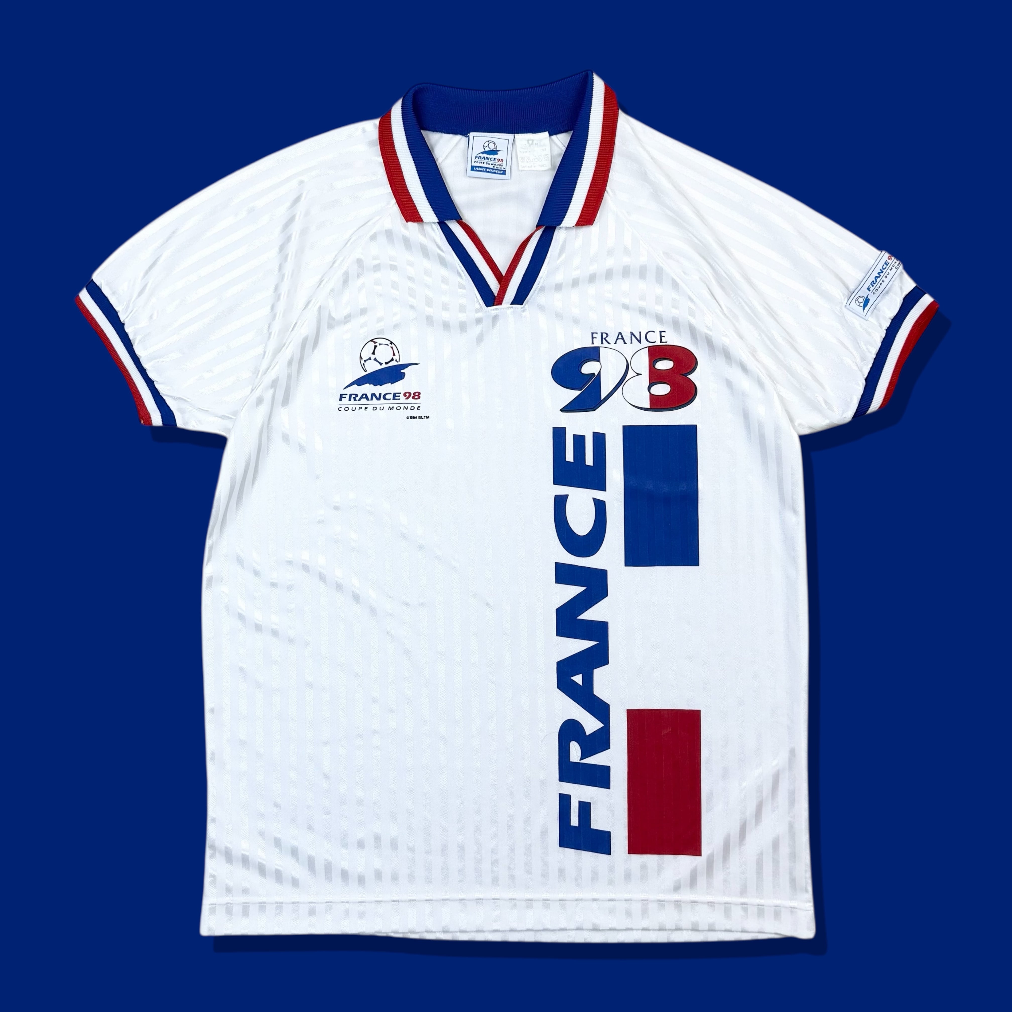 FRANCE98 ワールドカップユニフォーム　ゲームシャツ　半袖　XLサイズ サッカー ユニホーム FRANCE98 FRANCE98 ワールドカップユニフォーム